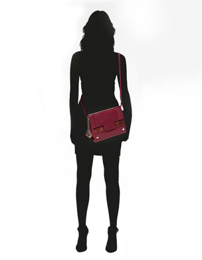 DOIZPE Caelum crossbody red handbag cactus leather men bags women bags DOIZPEshop
